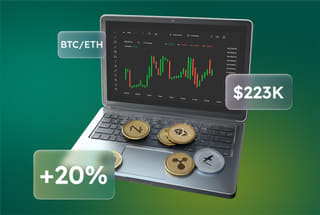 Technology visualization depicting an AI-powered automated trading system featured on Royalforge Lorix